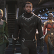 Lupita Nyong’o, Chadwick Boseman and Danai Gurira in Black Panther (Marvel Studios)